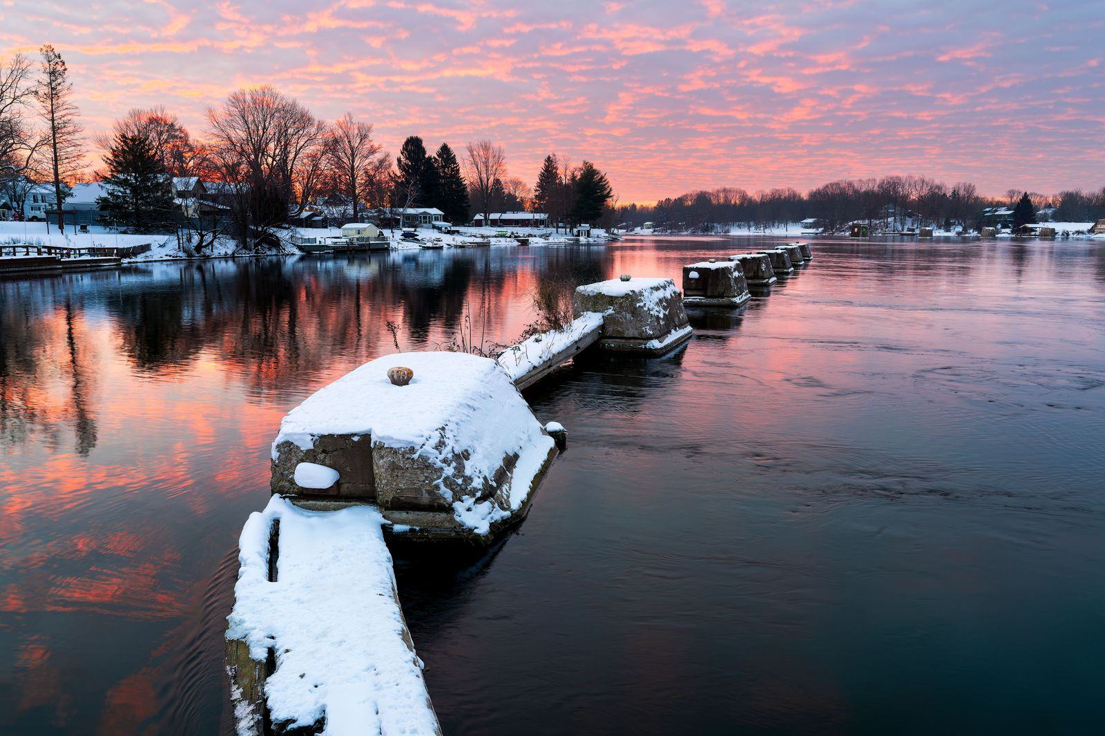 The Rideau Canal in winter: Ottawa is a January city, and the network chauffeur drives it