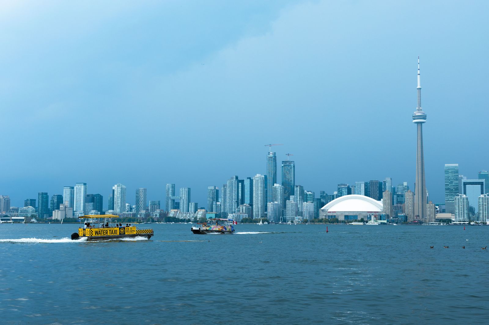 The Toronto waterfront from the island: Billy Bishop is a walk through a tunnel from Bathurst Street