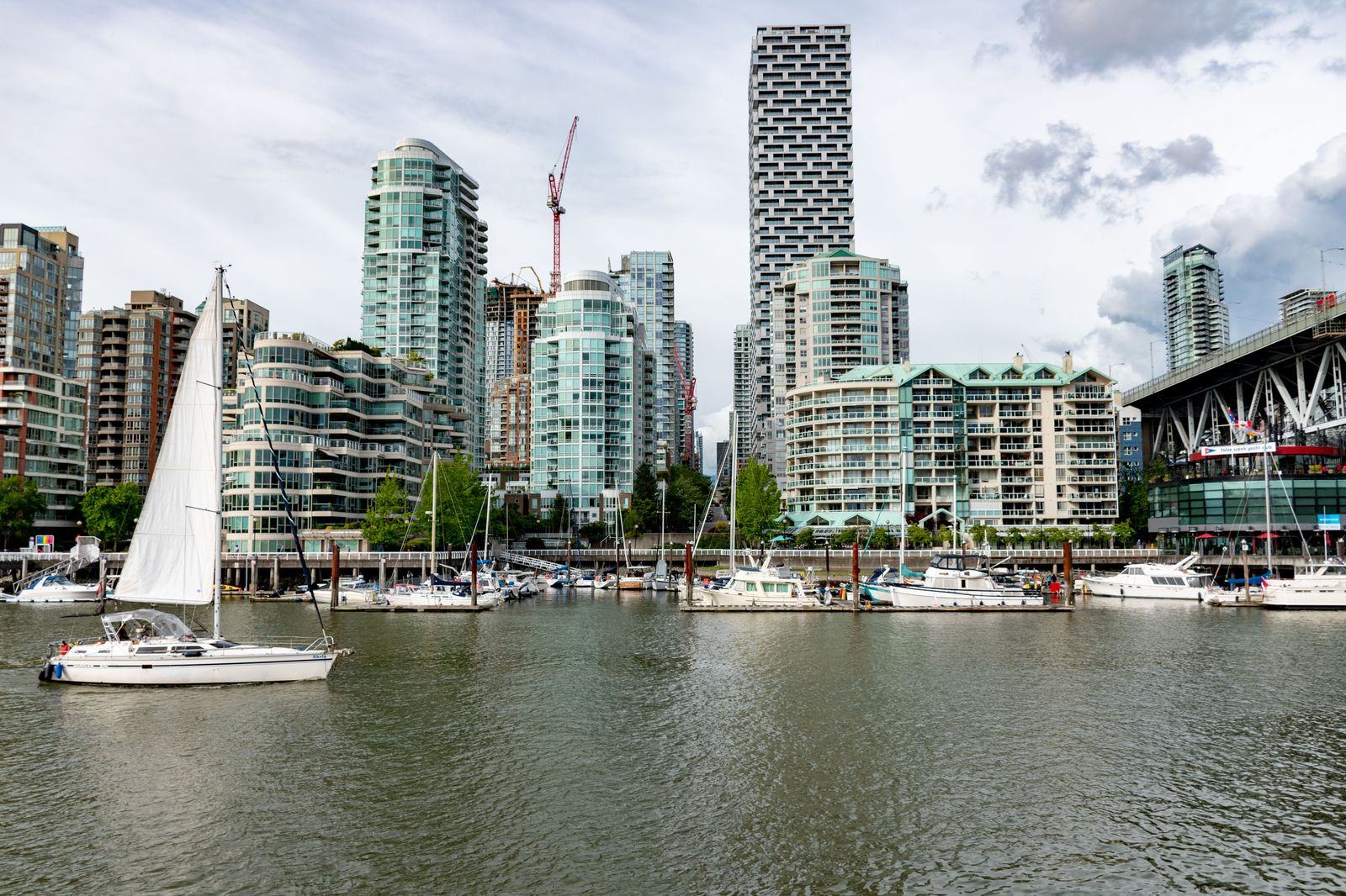 Vancouver's skyline and the North Shore mountains: twenty-five minutes from the terminal on a good day
