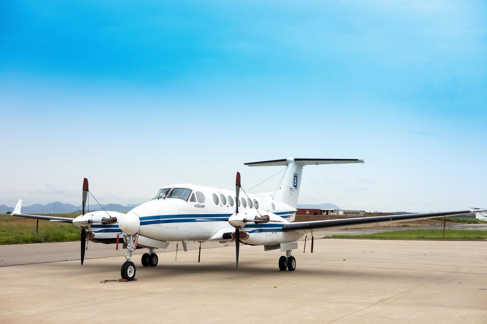 The single runway and apron at London International - regional jets, turboprops and the general-aviation side
