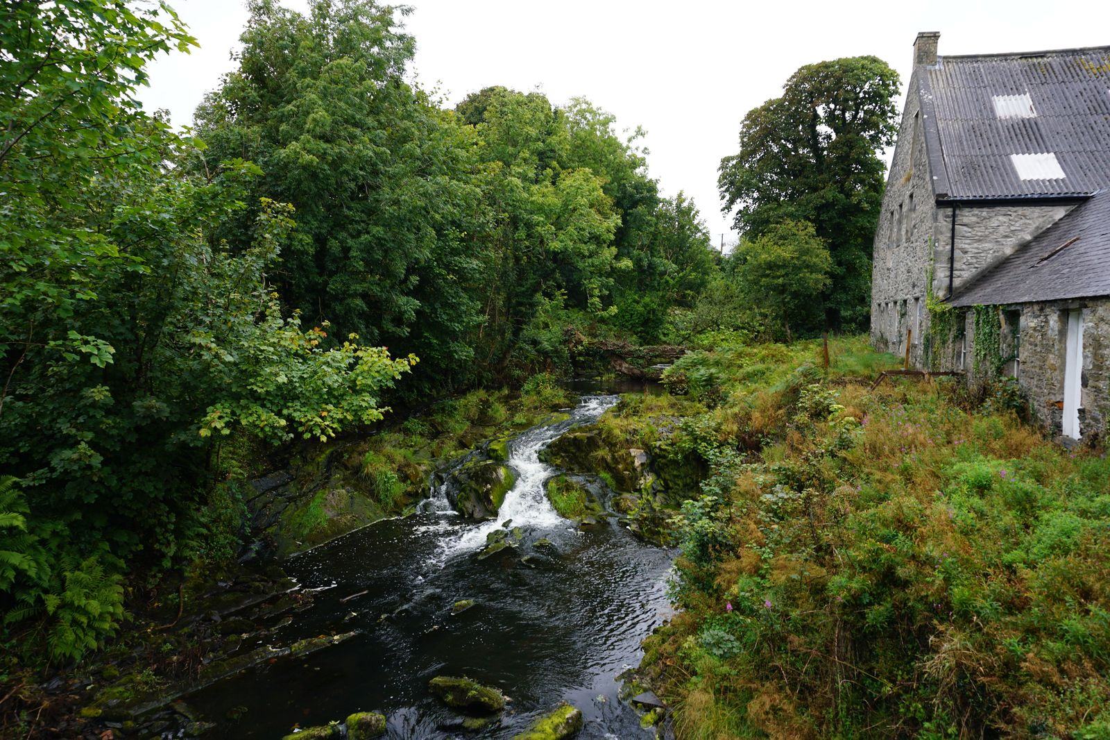 A stone mill on the Grand River in Galt: the core that film crews and wedding photographers come for