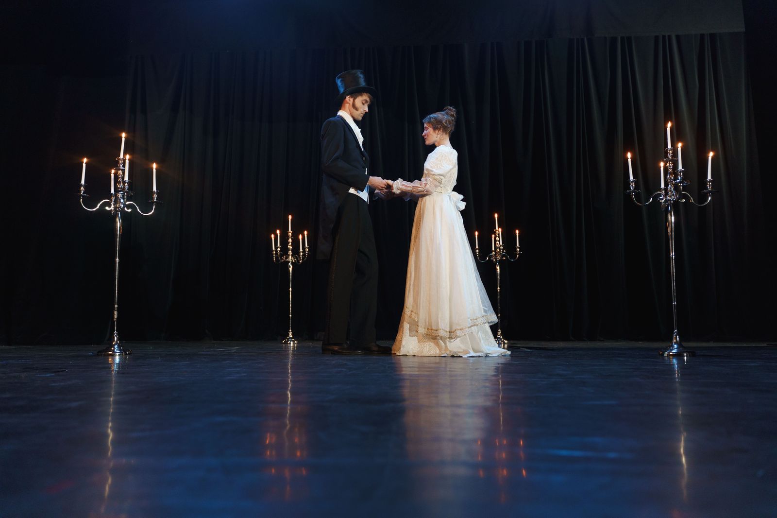 A stage in a Festival house: the matinee at 2, the chauffeur outside at 4:45