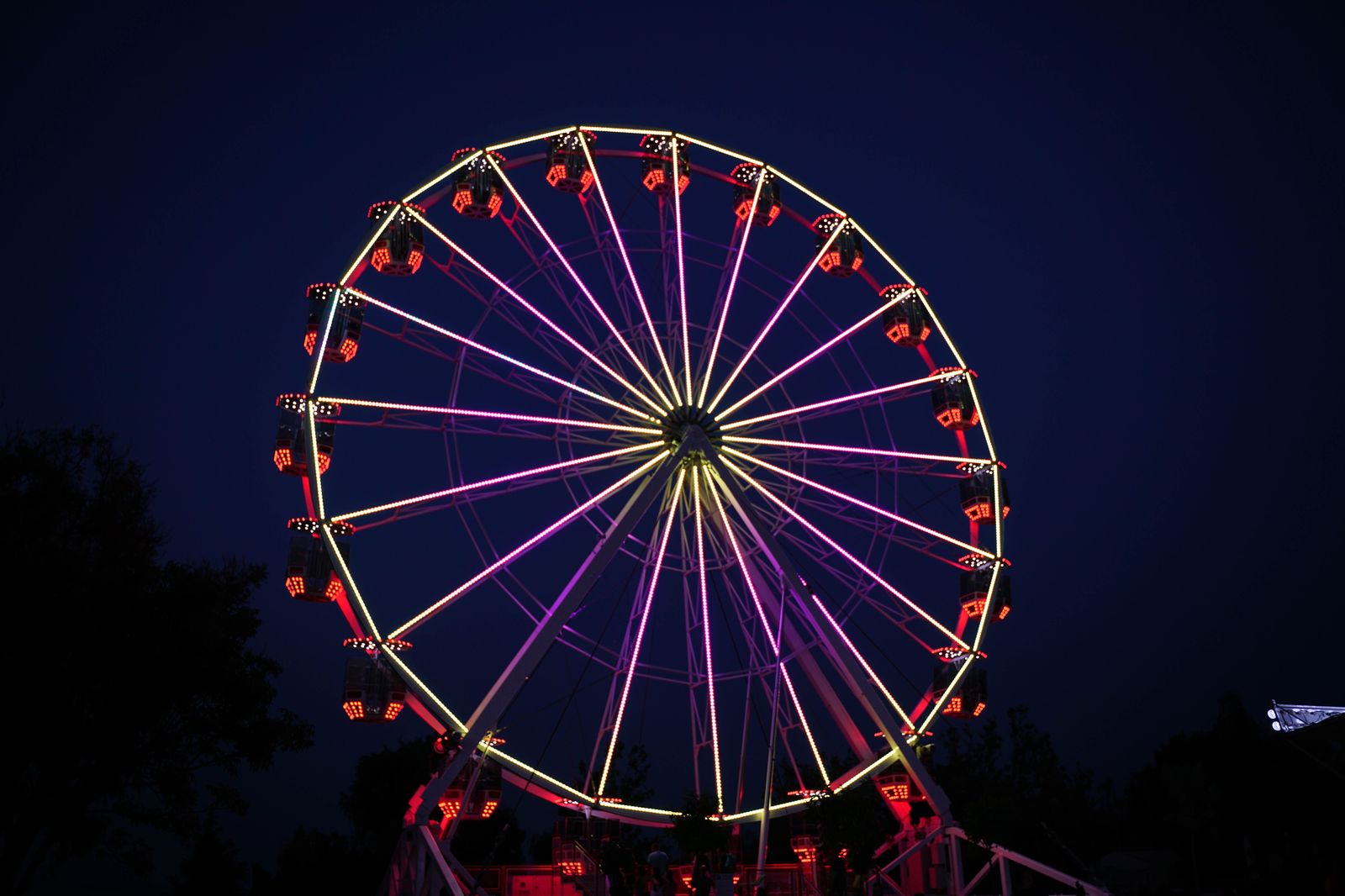 A Ferris wheel at the fairgrounds: the Western Fair fills ten September days and the Dundas Street East lots
