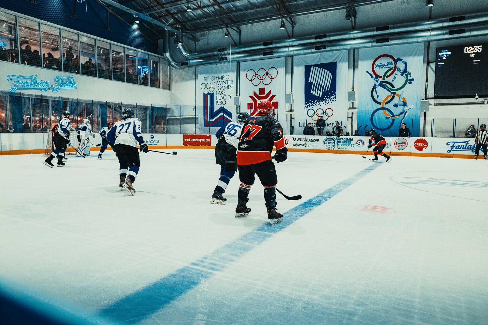 The arena on a game night: the Knights' season runs September to May, and the return is moved by text