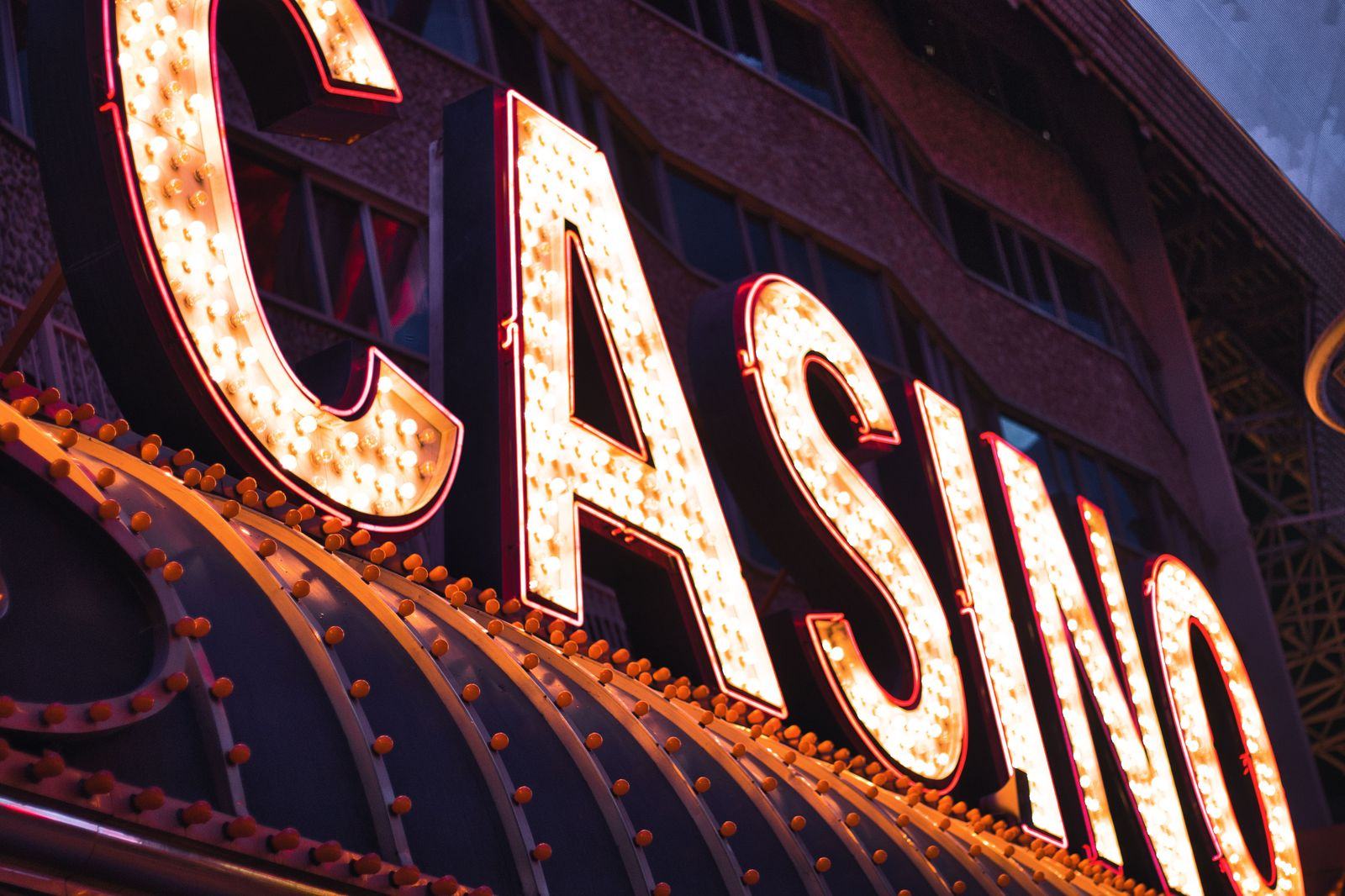 The casino resort at night - the car is outside when the last table closes