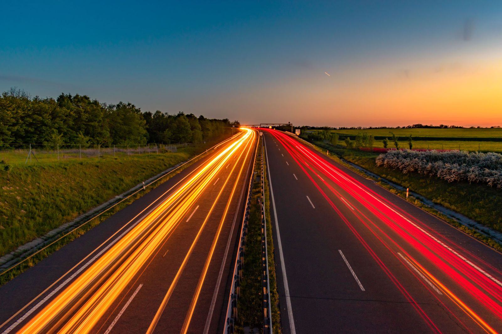 Highway 401 eastbound at dawn - the London to Pearson run our chauffeurs make every day